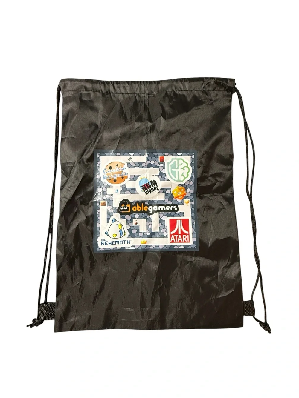 PAX East 2024 Swag Bag Atari Behemoth AbleGamers Cookie Brigade Drawstring Gamer